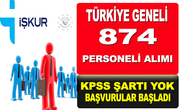 874 Aşçı ve Aşçı Yardımcısı Alınacak