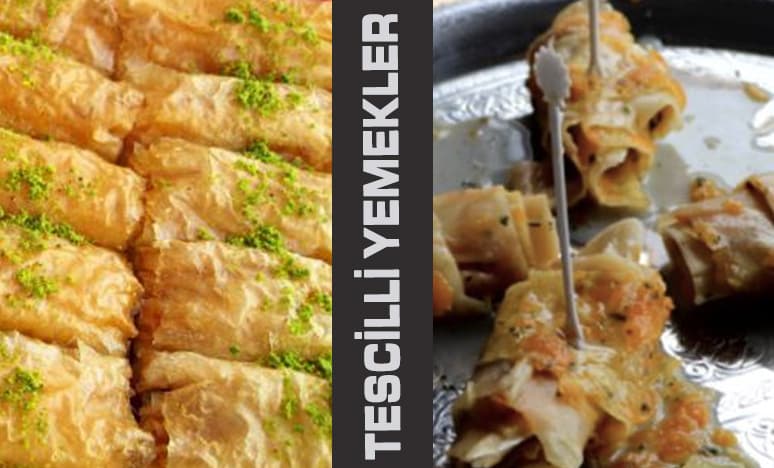 Dik Börek ve Kabaklı Yufka Tatlısı Tescilli Yemeklerden...