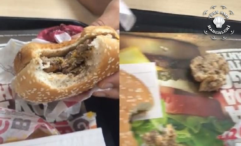 Hamburgerin İçinden Kurtçuklar Fışkırdı