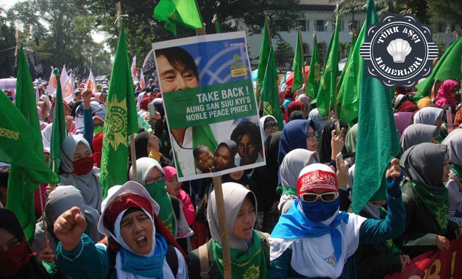 Nobel Ödüllü Aung Arakan’da Tecavüzcülere Ve Katillere Sahip Çıkıyor !!!