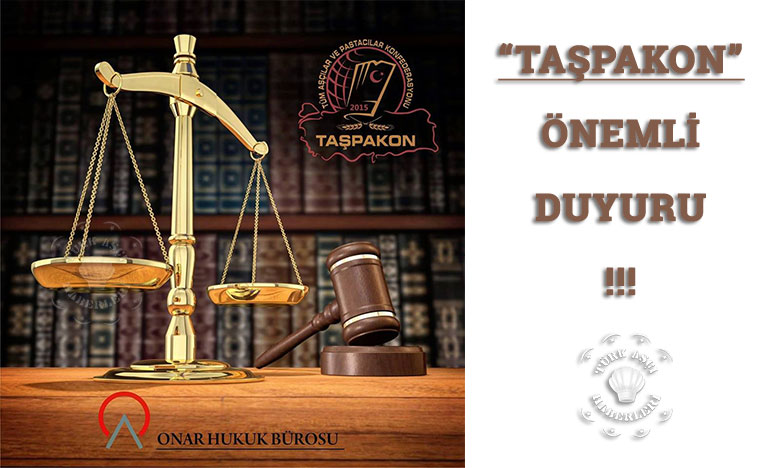 Aşçılara Önemli Duyuru “Taşpakon” !!!