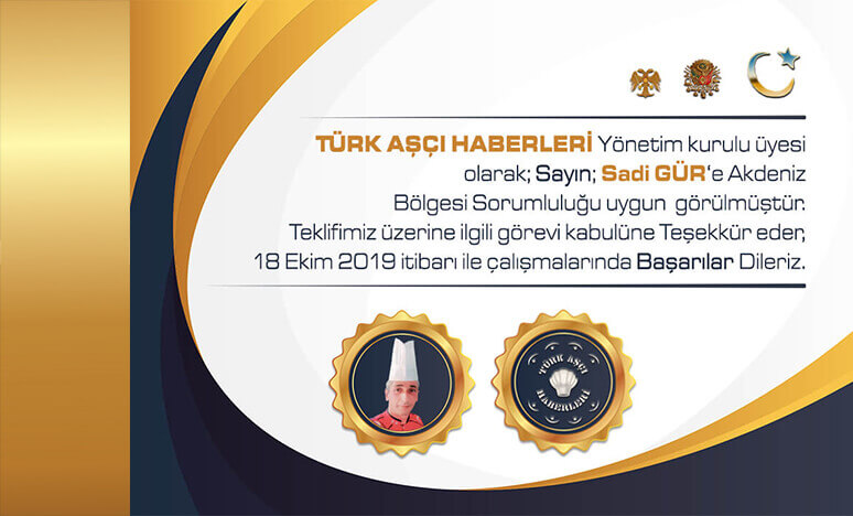 Türk Aşçı Haberleri Yönetim Kurulu Hizmetinizdedir...