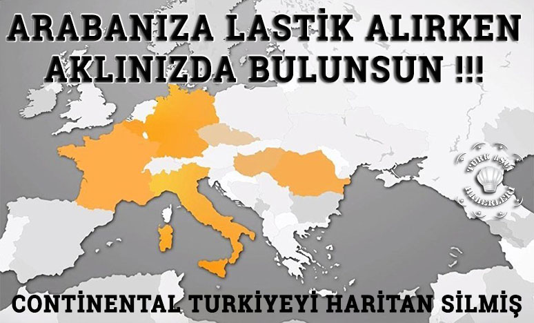 Alman Lastik Firması Continental'in Reklam Filmindeki Haritada Türkiye 'Silinmiş'