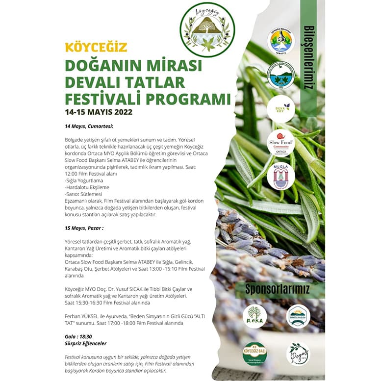 1. Köyceğiz Doğanın Mirası, Devalı Tatlar Festivali