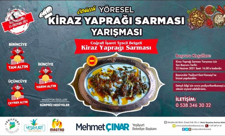 Padişah Yemeği Kiraz Yaprağı Sarması Yemek Yarışması..