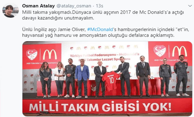 Mcdonald's Türk Milli Takımların Sponsoru Oldu