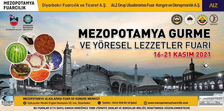 Mezopotamya Gurme ve Yöresel Lezzetler Fuarı "16-21 Kasım"