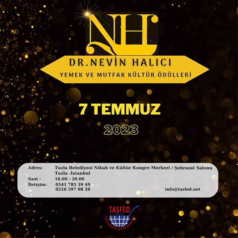 Dr. Nevin Halıcı Yemek ve Mutfak Kültürü Ödülleri....