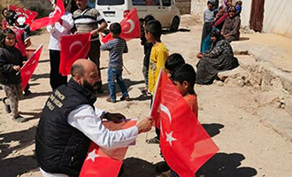 “Taşpakon” İnsani Yardım Kurulu Afrin‘de…