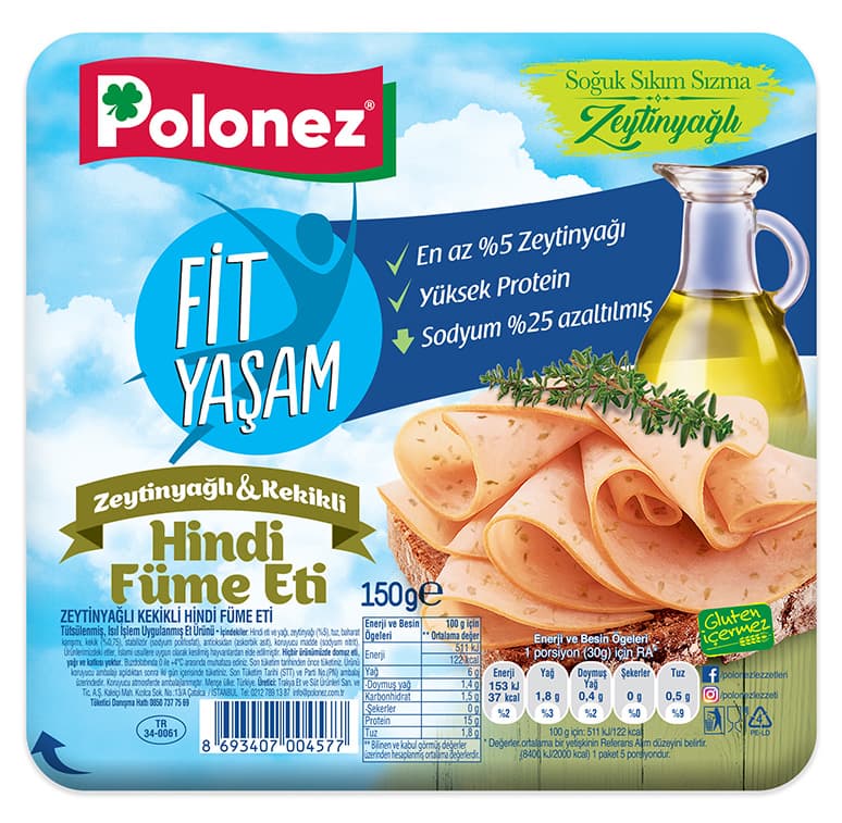 Zeytinyağlı Ve Kekikli Hindi Füme "Polonez"